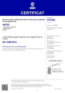 Certificate ARCTEC - 30729014 - ISO 13485_page-0001